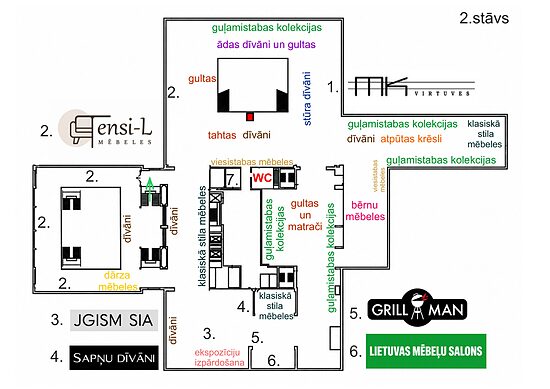 Mēbeļu Salons / Dzelzavas iela 72 / 2st.